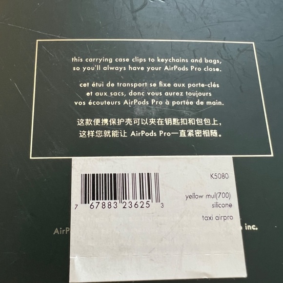 Kate Spade New York on a roll silicone taxi AirPods Pro case - Picture 7 of 7